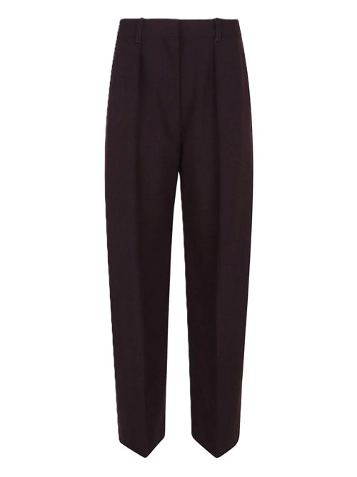 Pantalone wide leg mogano Victoria Beckham Victoria Beckham | 1425WTR002857G8849 DEEP MAHOGANY